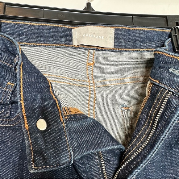 Everlane Dark Wash Straight Leg Jeans - Picture 4 of 7